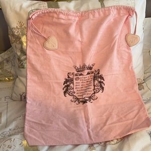 Juicy Couture dust bag with heart detail